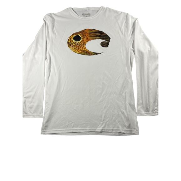 Costa Del Mar Other - Costa Del Mar REDFISH Long Sleeve T-shirt Mens L Dri Fit White costal casual